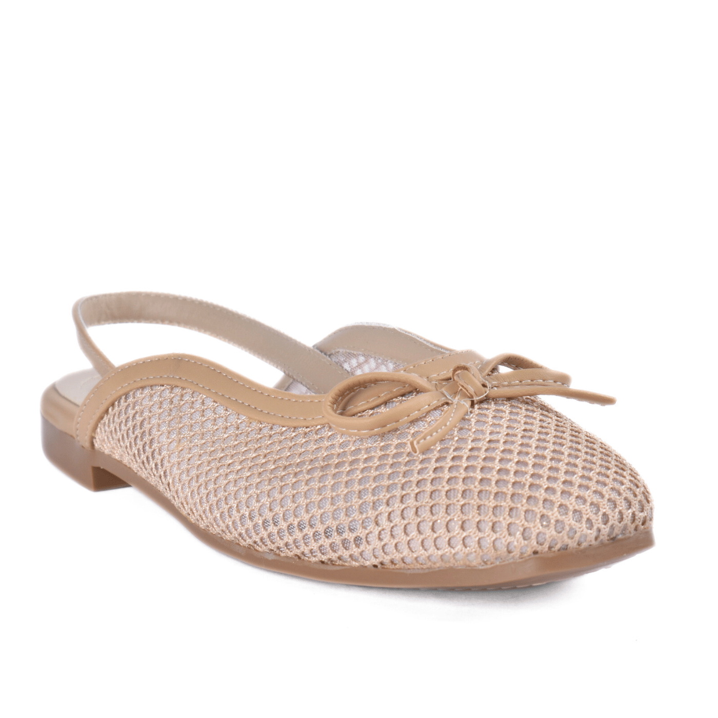 Minimalist Flat Slip-On Sandals Beige Melouk