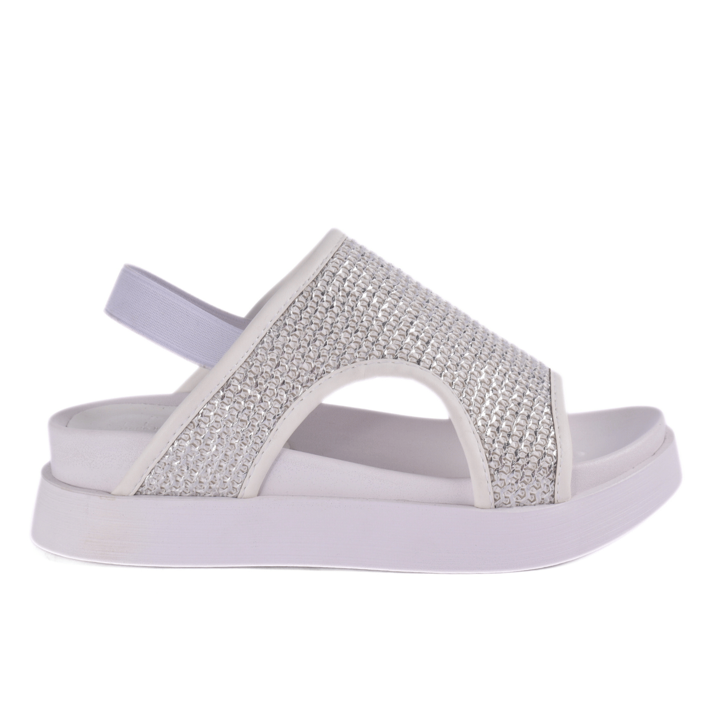 Sparkly Flat Sandal with Slingback Strap Melouk
