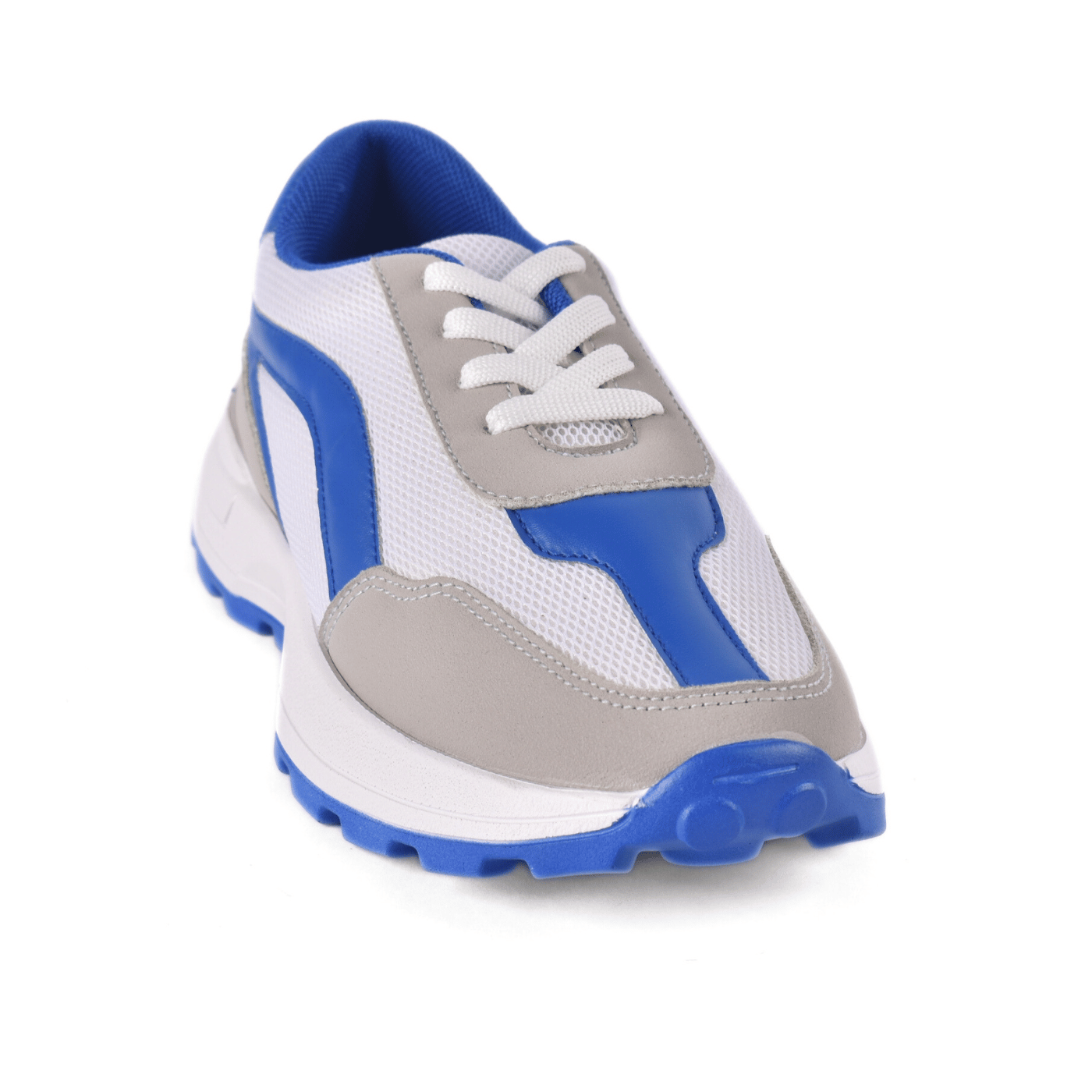 Lightweight Sporty Lace-Up Trainers Blue Melouk