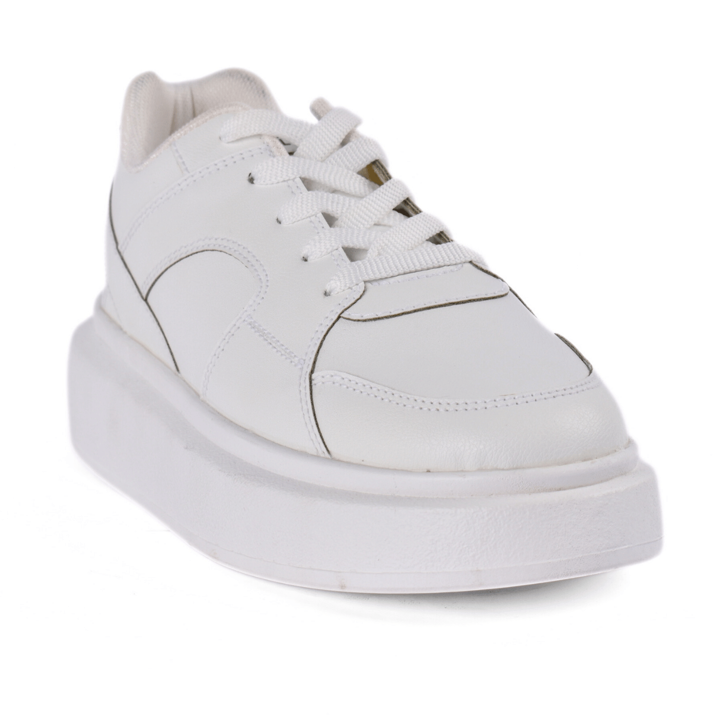 Chunky Platform Sneakers White Melouk