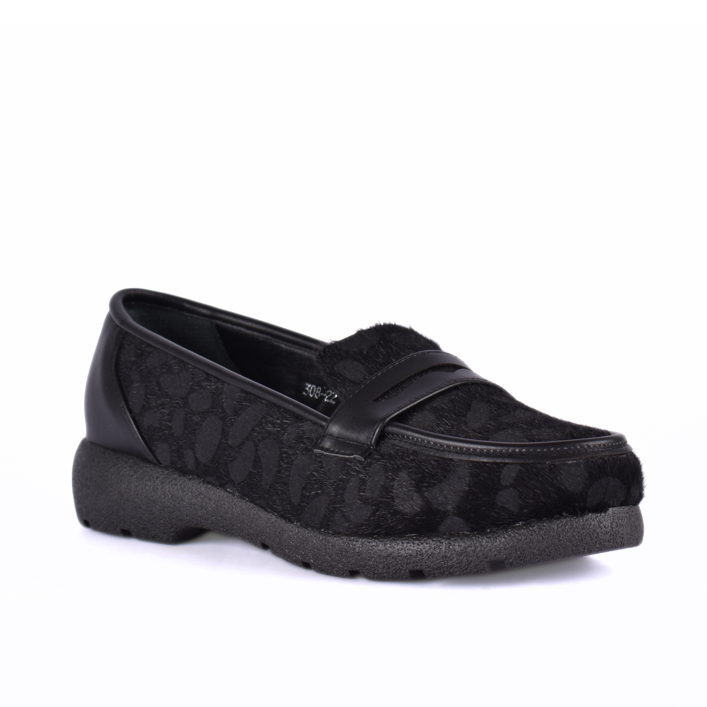 Printed Basic Leather Shoe Melouk